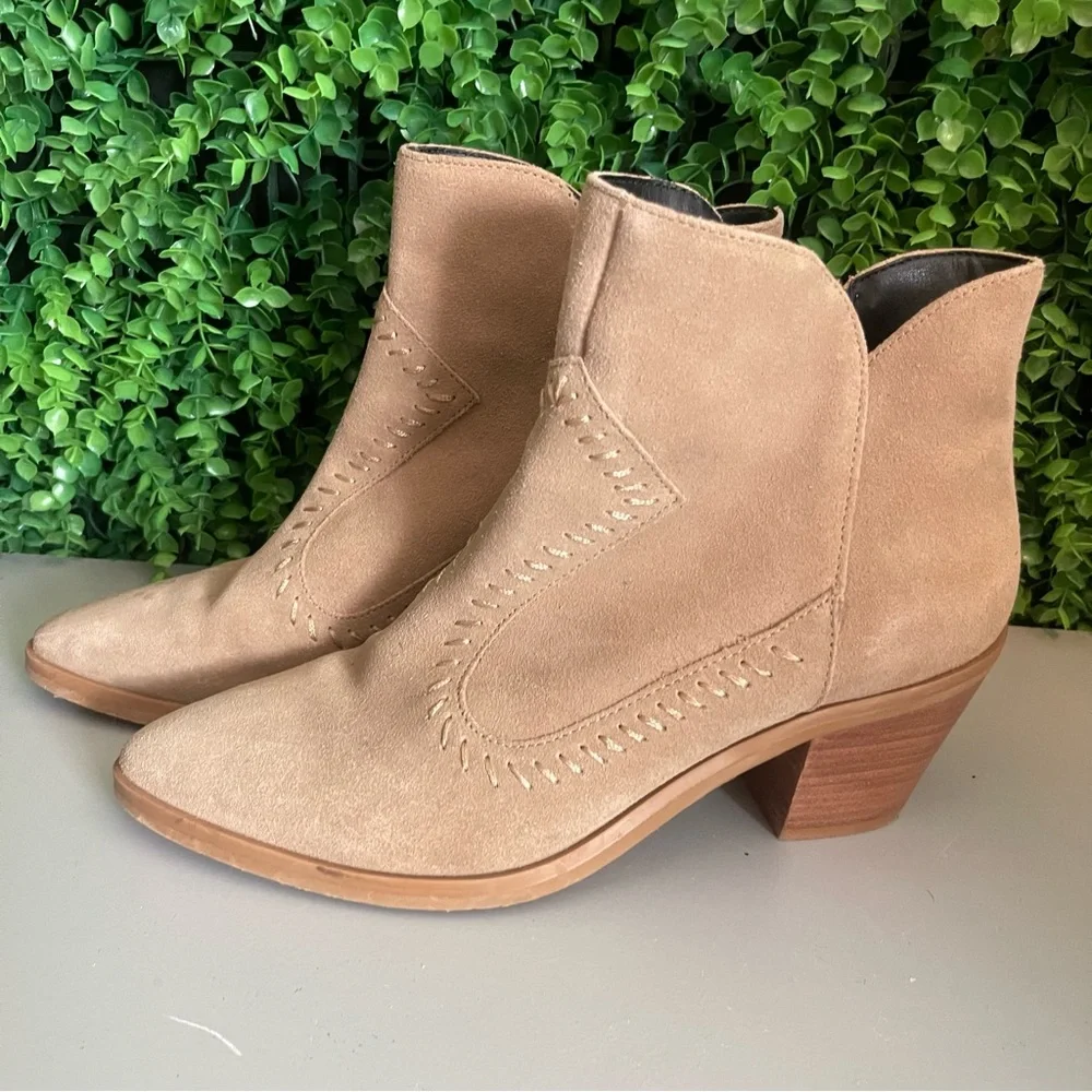 REBECCA MINKOFF Women's 6.5 Lulu Suede Ankle Boots
